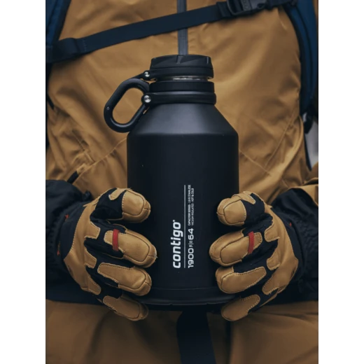 زجاجة مياه ستانلس ستيل معزولة , باللون الاسود, 1900 مل من كونتيجو - كونتيغو - Image 4