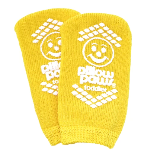 Solid Ribbed Baby Socks, Yellow Color, X Size Small - Image 2