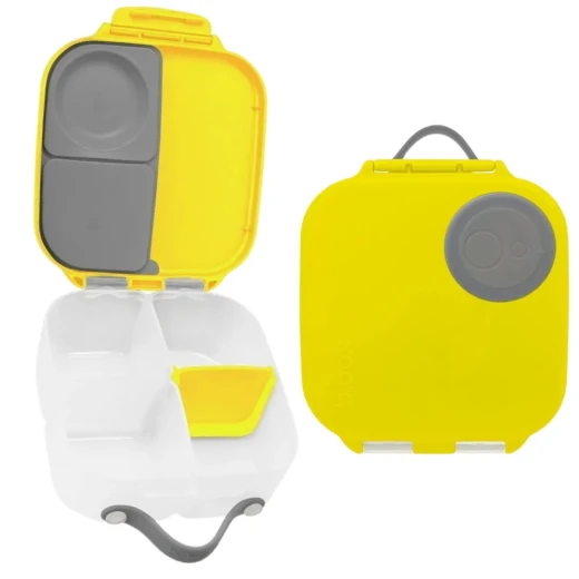 B.Box Kids Mini Lunch Box – Lemon Sherbet, 6.7 x 17 x 18.5 cm, Compact & Leak-Resistant, BPA-Free - B.Box - Image 2