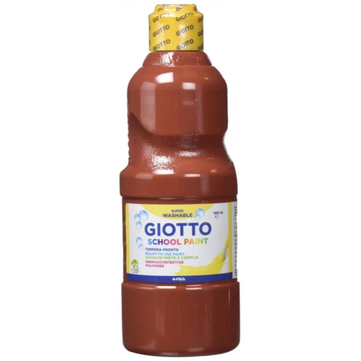 Giotto School Paint, Brown Color, 500 Ml Giotto School Paint, Brown Color, 500 Ml