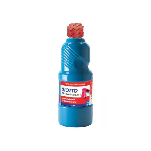 Giotto School Paint, Cyan Color, 500 Ml Giotto School Paint, Cyan Color, 500 Ml