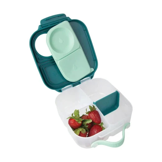 B.Box Kids Mini Lunch Box – Emerald, 6.7 x 17 x 18.5 cm, Compact & Leak-Resistant, BPA-Free - B.Box - Image 2