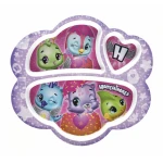 Hatchimals Kids 3 Section Plate, Purple Color - Hatchimals