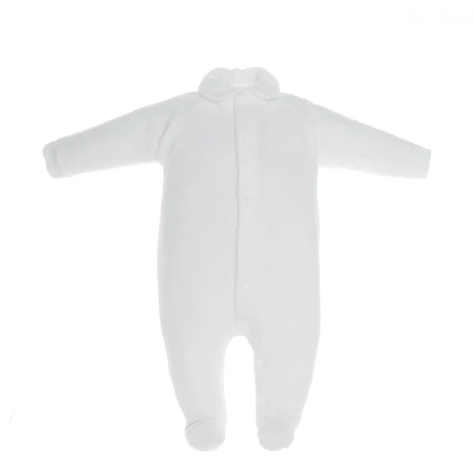Cambrass Baby Bodysuit, White Color Cambrass Baby Bodysuit, White Color