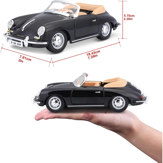 Burago Porsche 1961, Black Color - Burago - Image 2