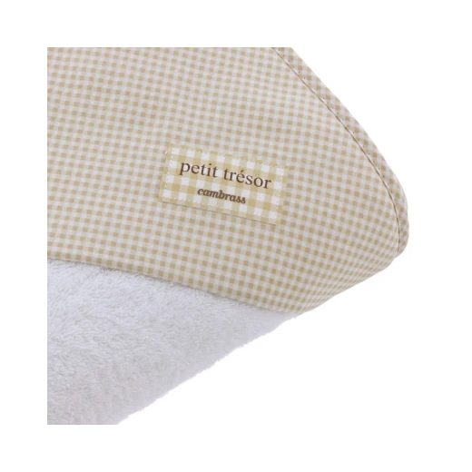 Cambrass Towel Cap Vichy, Beige Color - Cambrass - Image 3