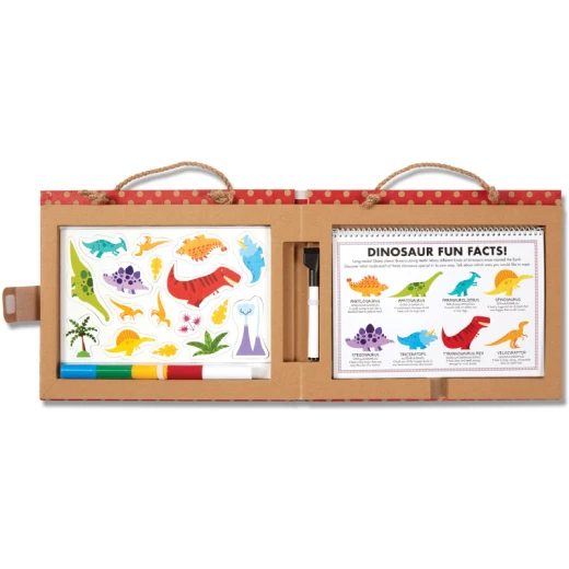 Melissa & Doug Play, Draw, Create Reusable Drawing & Magnet Kit, Dinosaurs - Melissa &amp; Doug - Image 2