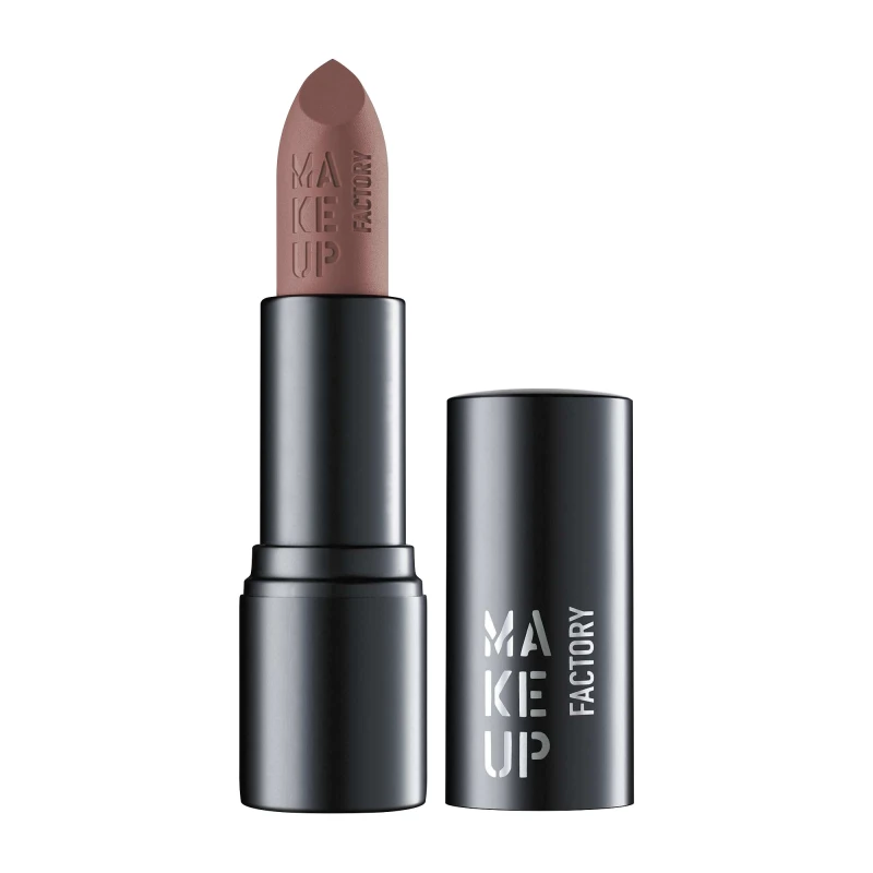 Makeup Factory Velvet Matte Lipstick Color 12 Long Lasting Hydrating Creamy Finish Soft Lips - Makeup Factory