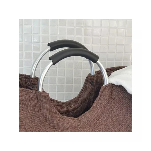 سلة غسيل قابلة للطي بمقبض المنيوم باللون البني من ويفا - ويفا - Image 2