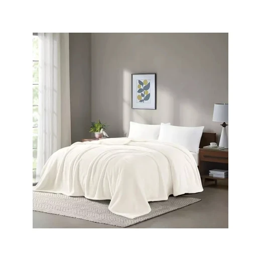 Nova Home Silky Blanket - King/Super King - White Nova Home Silky Blanket - King/Super King - White