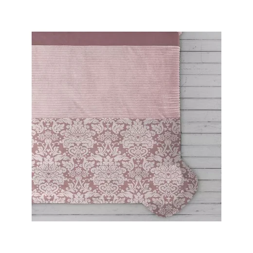 Manterol Doko Velvet Winter Comforter Set, Pink Color, King Size,  6 Pieces - MANTEROL - Image 2