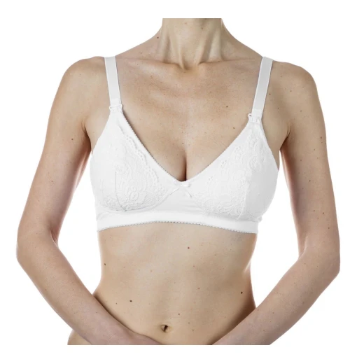 Chicco Cotton Nursing Bra, White Color - Chicco - Image 3