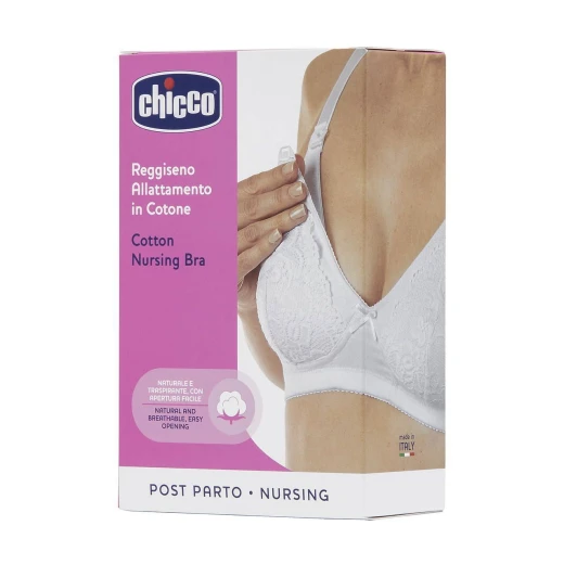 Chicco Cotton Nursing Bra, White Color Chicco Cotton Nursing Bra, White Color