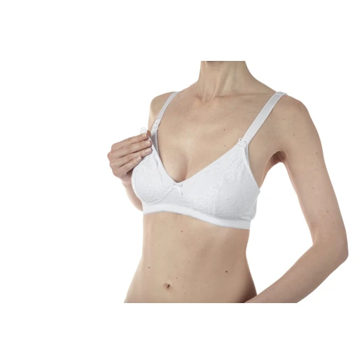 Chicco Cotton Nursing Bra, White Color - Chicco - Image 3