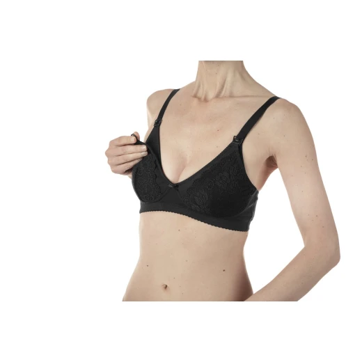 Chicco Cotton Nursing Bra, Black Color - Chicco - Image 4