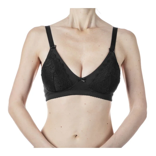 Chicco Cotton Nursing Bra, Black Color - Chicco - Image 3