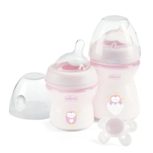 Chicco Natural Feeling Gift Set, Pink Color, 250 Ml Chicco Natural Feeling Gift Set, Pink Color, 250 Ml