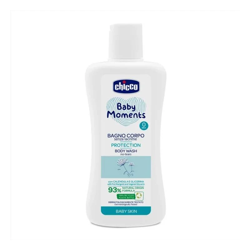 Chicco Baby Moments Body Wash Without Tears, 200 Ml - Chicco