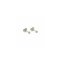 Studex Stainless Steel Cubic Zirconia, 2 Mm