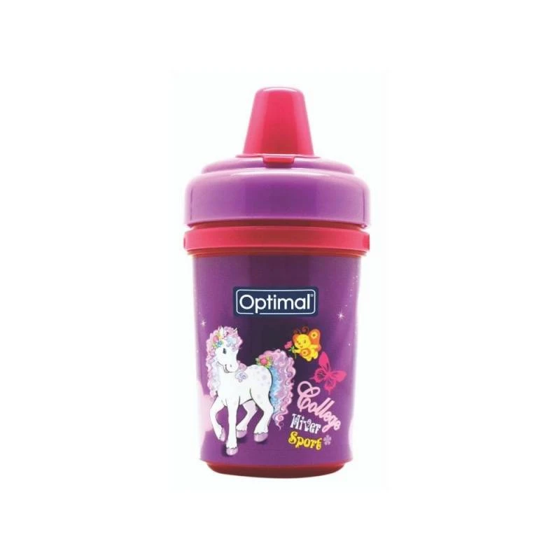 Optimal Children's Mug With Silicone Tip, Purple Color, 240 Ml - Optimal