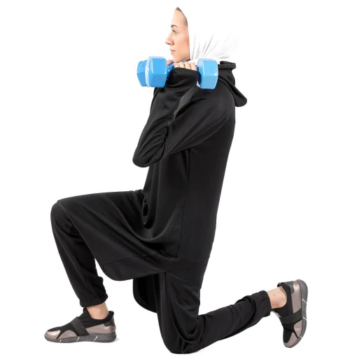 RB Long Running Hoodie, Black Color - RB - Image 2