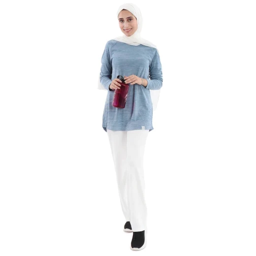 RB Essential Wide Leg Sweatpants, White Color - RB - Image 3