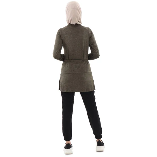 RB Long Sleeve Cycling Jersey, Olive Green Color - RB - Image 3