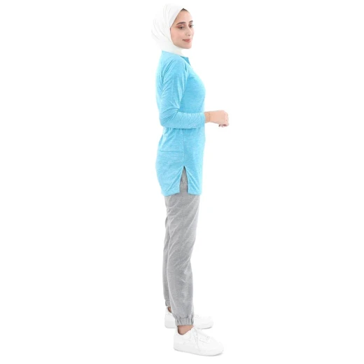 سترة طويلة الأكمام لركوب الدراجات, باللون الأزرق من ار بي - أر بي - Image 2