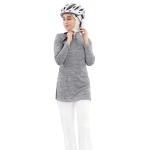 RB Long Sleeve Cycling Jersey, Striped Black & White Color - RB