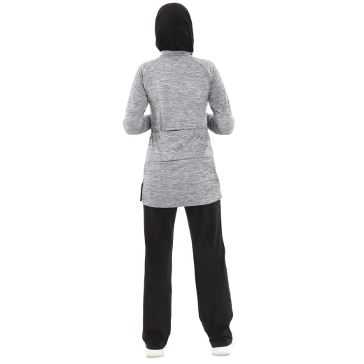 RB Long Sleeve Cycling Jersey, Striped Black & White Color - RB - Image 3
