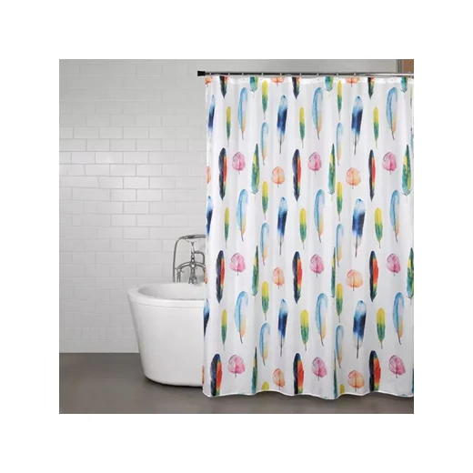 Weva Shower Curtain Water Proof Fade Out, Multicolor, 180*200 Weva Shower Curtain Water Proof Fade Out, Multicolor, 180*200