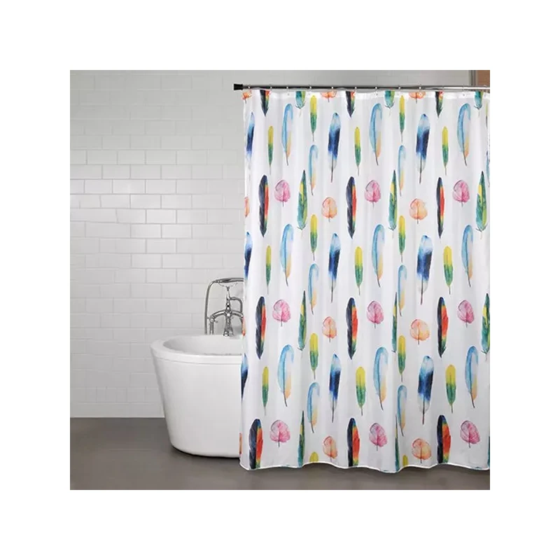 Weva Shower Curtain Water Proof Fade Out, Multicolor, 180*200 - Weva