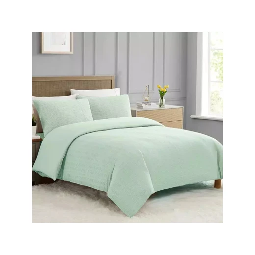 Nova Home "Simply" Crinkled Comforter Set, Green Color, Size King, 4 Pieses