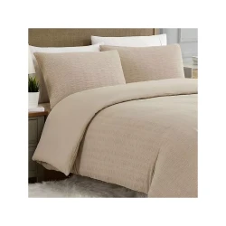 Nova Home "Simply" Crinkled Comforter Set, Beige Color, Size Queen, 4 Pieses
