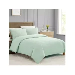 Nova Home "Simply" Crinkled Comforter Set, Green Color, Size Queen, 4 Pieses - Nova Home
