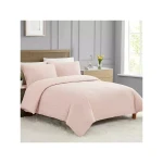 Nova Home "Simply" Crinkled Comforter Set, Pink Color, Size Queen, 4 Pieses - Nova Home