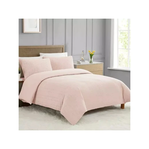 Nova Home "Simply" Crinkled Comforter Set, Pink Color, Size Queen, 4 Pieses Nova Home "Simply" Crinkled Comforter Set, Pink Color, Size Queen, 4 Pieses