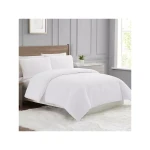 Nova Home "Simply" Crinkled Comforter Set, White Color, Size Queen, 4 Pieses - Nova Home