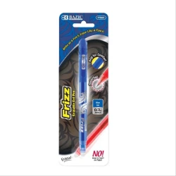 BAZIC Frizz Blue Erasable Gel Pen with Grip