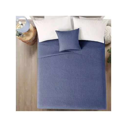 Nova Home "Dimension" Coverlet, Blue Color, King Size