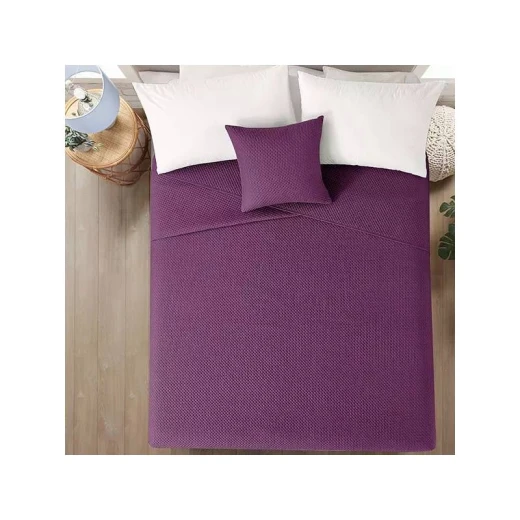 Nova Home "Dimension" Coverlet, Purple Color Nova Home "Dimension" Coverlet, Purple Color