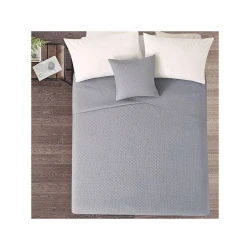 Nova Home "Dimension" Coverlet, Grey Color, King Size