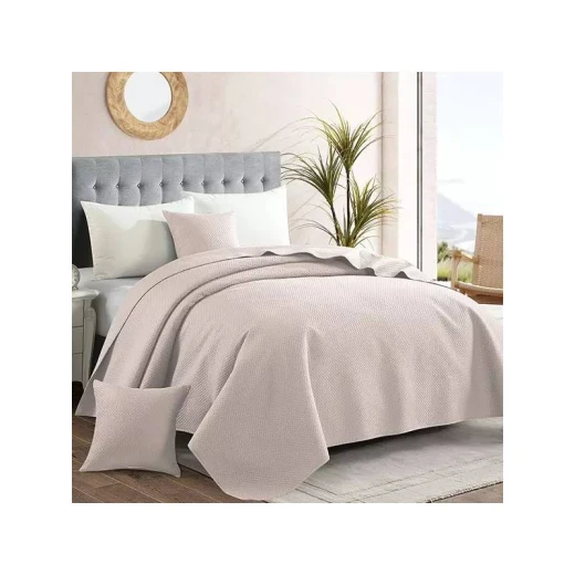Nova Home "Dimension" Coverlet, Light Brown Color, King Size - Nova Home - Image 2