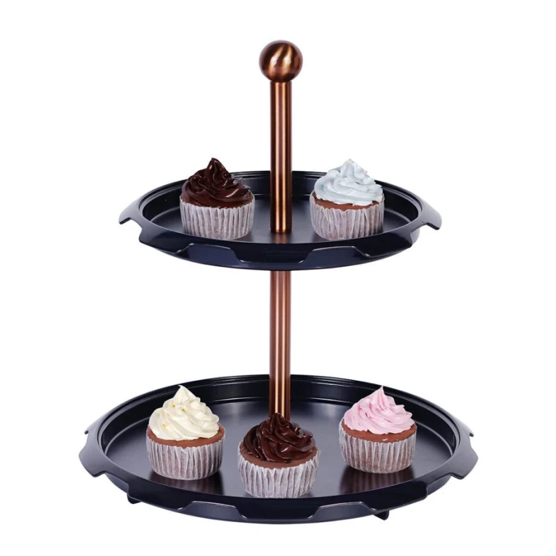 Berlinger Haus Black Rose 2-Teir Cake Stand - Berlinger Haus