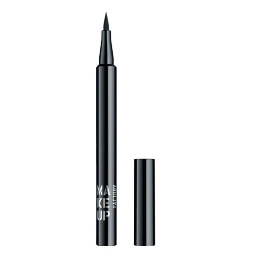 Makeup Factory Ultra Fine Liquid Eyeliner Matte Black All Day Wear Defined Eyes Professional Makeup