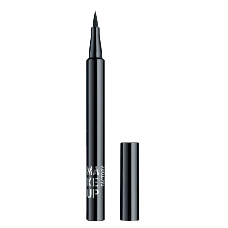 Makeup Factory Ultra Fine Liquid Eyeliner Matte Black All Day Wear Defined Eyes Professional Makeup - Makeup Factory