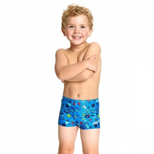 Zoggs Boys Sea Life Hip Racer, Blue Color - Zoggs - Image 2