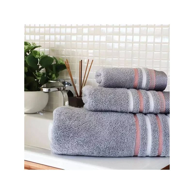 Nova Home Ombre  100% Cotton Jacquard Towel, Grey Color, Size 30*50 - Nova Home