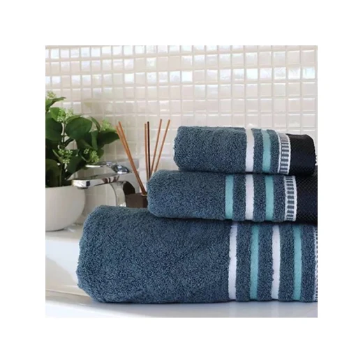 Nova Home Ombre  100% Cotton Jacquard Towel, Dark Blue, Size 30*50