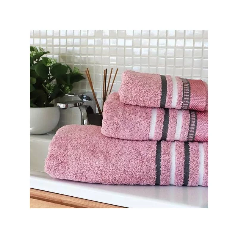 Nova Home Ombre  100% Cotton Jacquard Towel, Pink Color, Size 30*50 - Nova Home